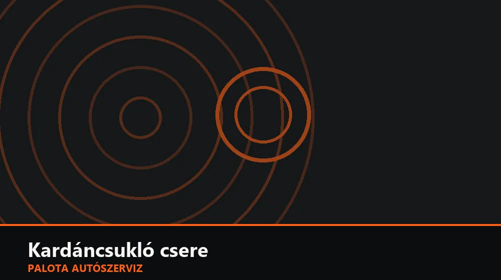 Kardáncsukló (kereszt) csere - Palota Autószerviz Budapest