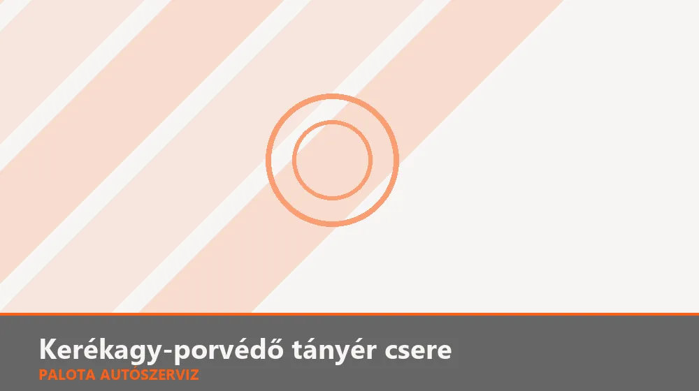 Kerékagy-porvédő tányér csere - Palota Autószerviz Budapest