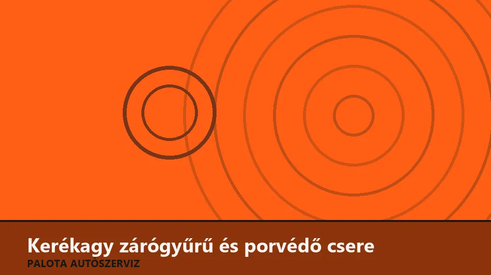 Kerékagy zárógyűrű (seeger) és porvédő csere - Palota Autószerviz Budapest
