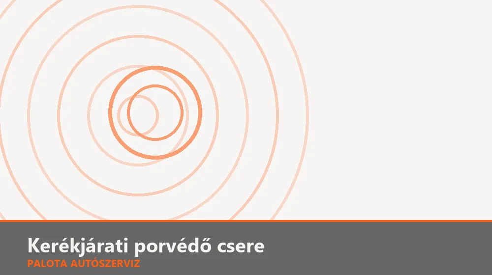 Kerékjárati porvédő csere - Palota Autószerviz Budapest