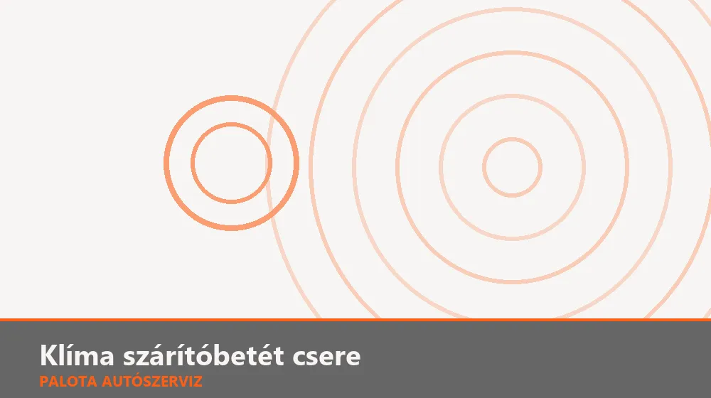 Klíma szárítóbetét csere - Palota Autószerviz Budapest