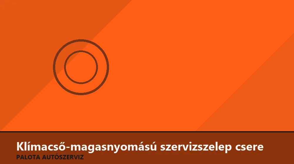 Klímacső-magasnyomású szervizszelep csere - Palota Autószerviz Budapest