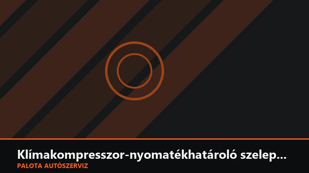 Klímakompresszor-nyomatékhatároló szelep csere - Palota Autószerviz Budapest