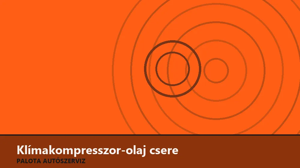 Klímakompresszor-olaj csere - Palota Autószerviz Budapest