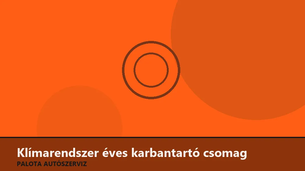 Klímarendszer éves karbantartó csomag - Palota Autószerviz Budapest