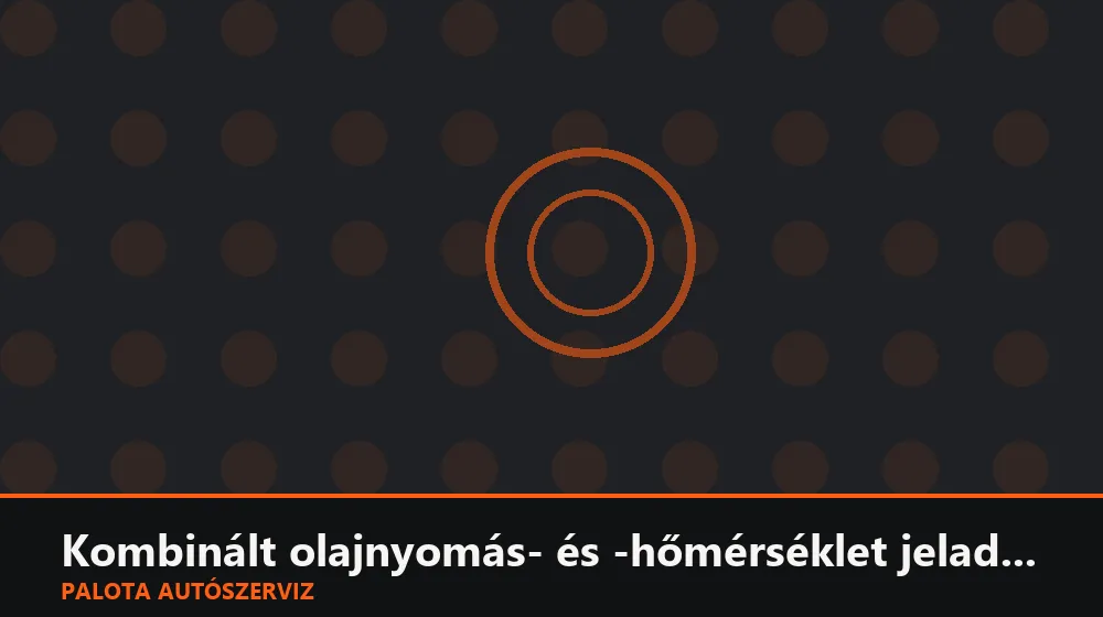 Kombinált olajnyomás- és -hőmérséklet jeladó csere - Palota Autószerviz Budapest