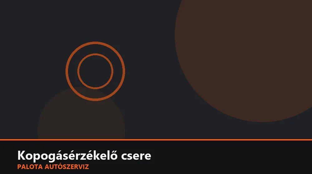 Kopogásérzékelő (2. hengersor) csere - Palota Autószerviz Budapest