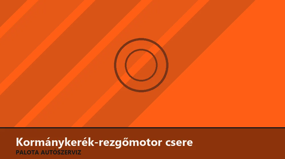 Kormánykerék-rezgőmotor (haptikus) csere - Palota Autószerviz Budapest