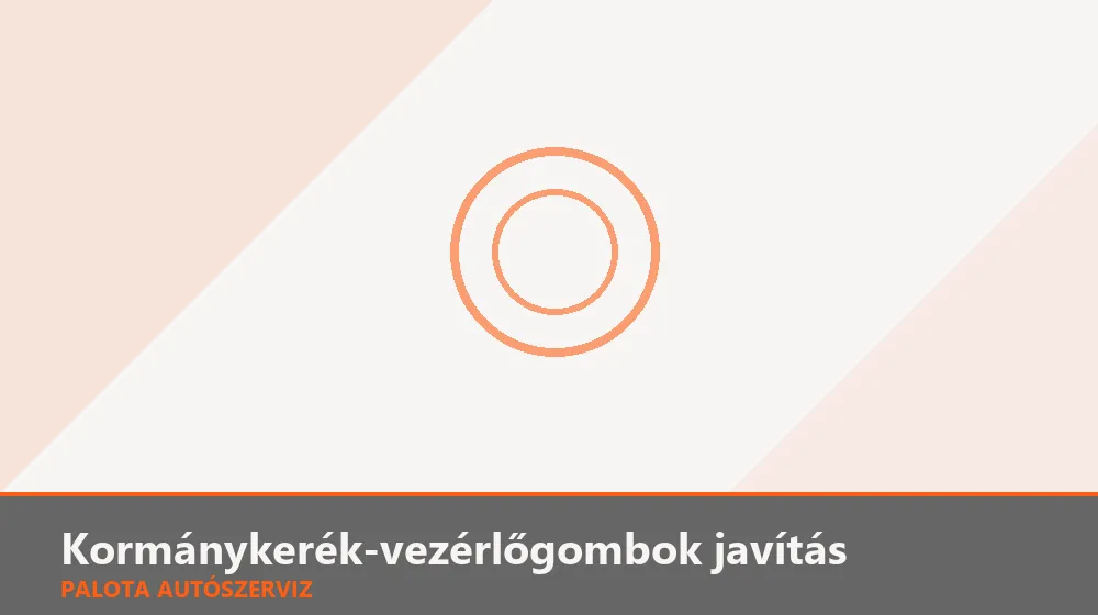 Kormánykerék-vezérlőgombok javítás - Palota Autószerviz Budapest