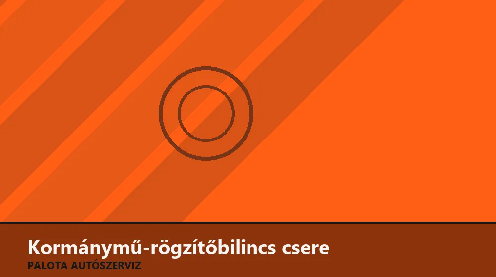 Kormánymű-rögzítőbilincs csere - Palota Autószerviz Budapest