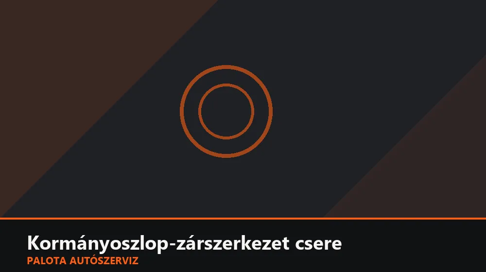 Kormányoszlop-zárszerkezet (lopásgátló) csere - Palota Autószerviz Budapest