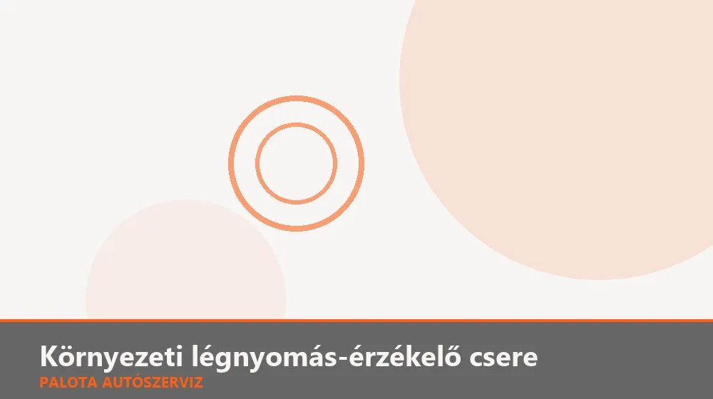 Környezeti légnyomás-érzékelő csere - Palota Autószerviz Budapest