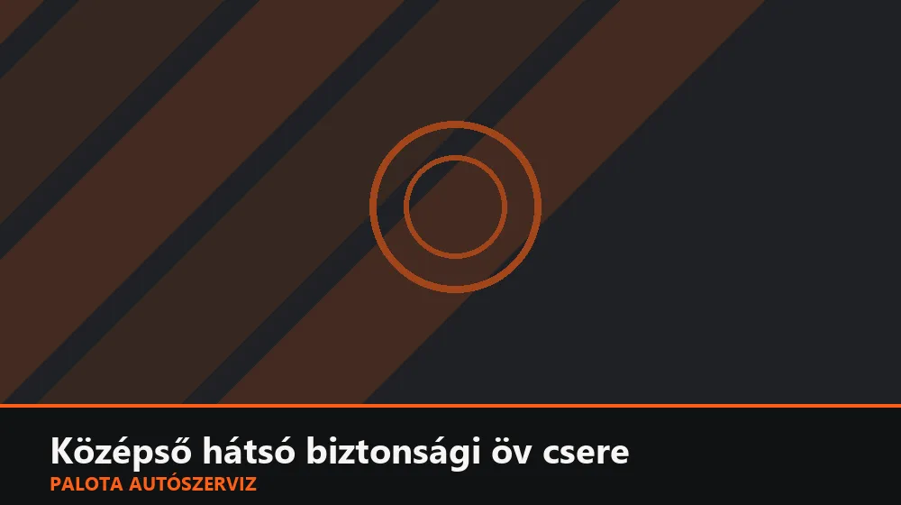 Középső hátsó biztonsági öv (mennyezeti) csere - Palota Autószerviz Budapest