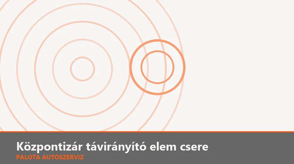 Központizár távirányító elem csere - Palota Autószerviz Budapest