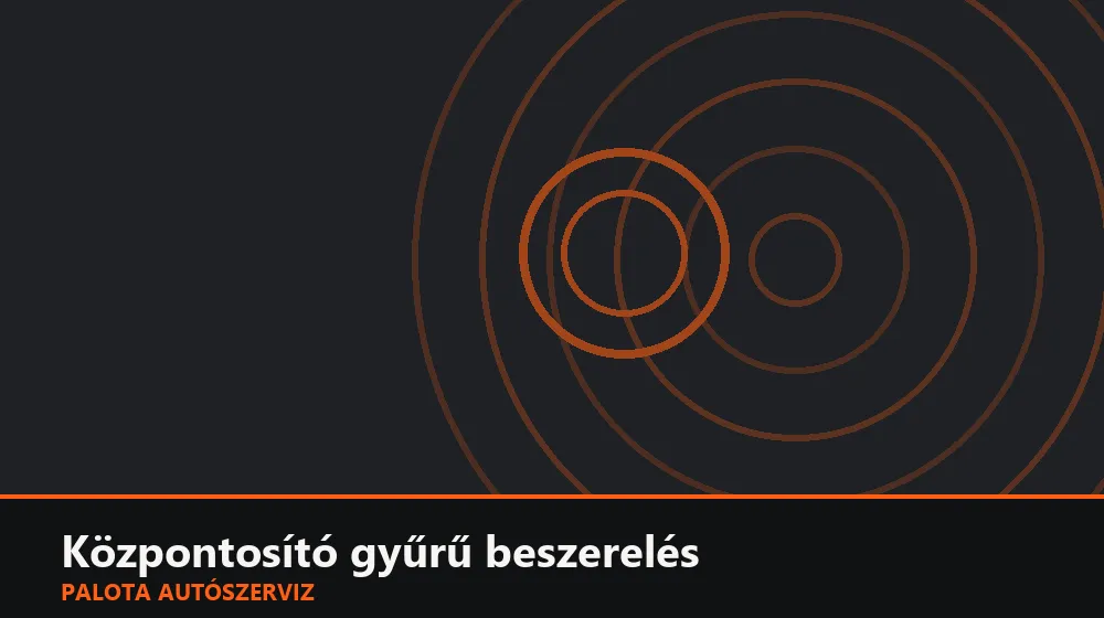 Központosító gyűrű (felni-agy) beszerelés - Palota Autószerviz Budapest