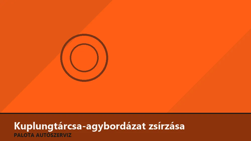 Kuplungtárcsa-agybordázat zsírzása - Palota Autószerviz Budapest