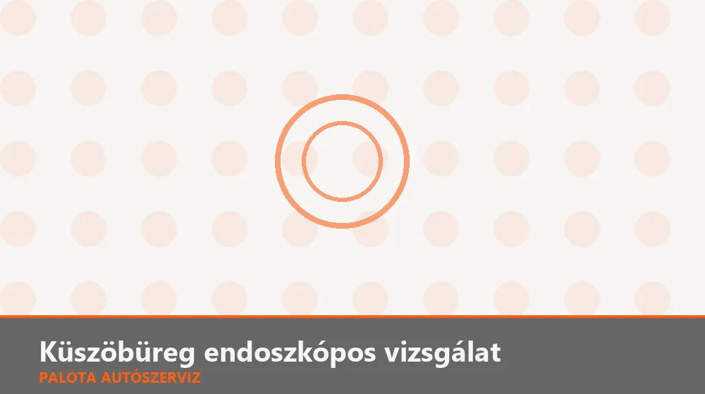 Küszöbüreg endoszkópos vizsgálat - Palota Autószerviz Budapest