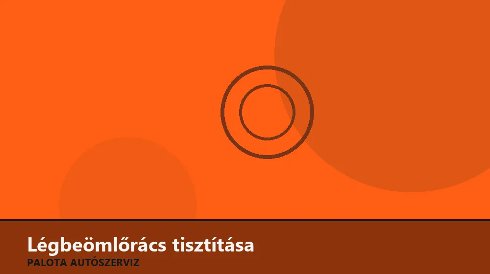 Légbeömlőrács tisztítása - Palota Autószerviz Budapest