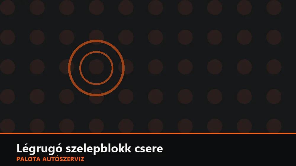 Légrugó szelepblokk csere - Palota Autószerviz Budapest