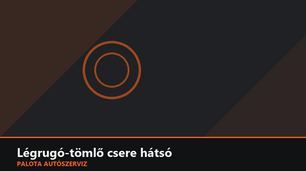 Légrugó-tömlő csere hátsó - Palota Autószerviz Budapest