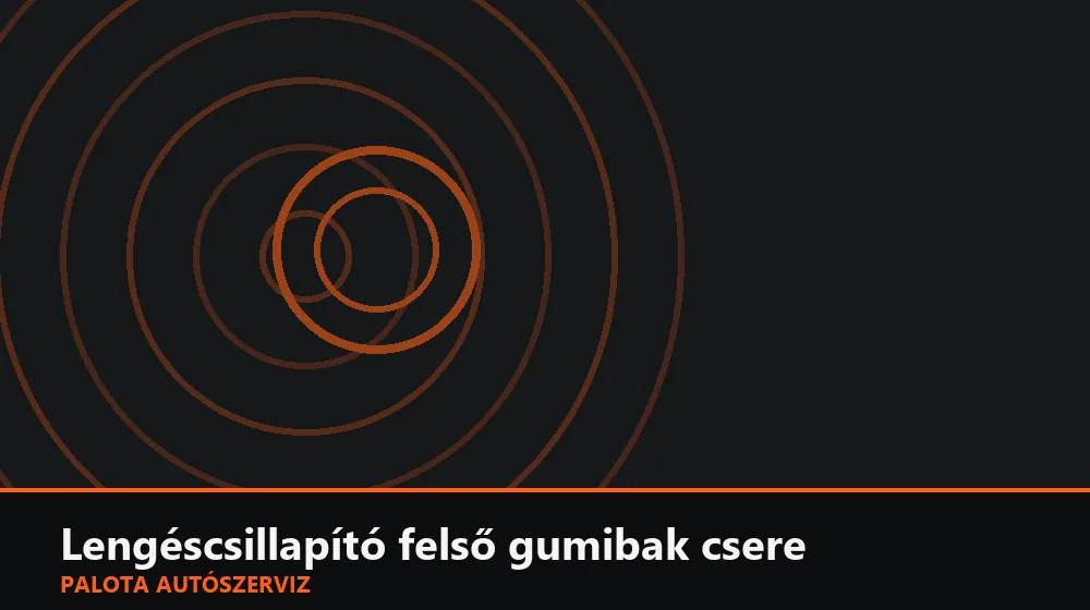 Lengéscsillapító felső gumibak (bilincs) csere - Palota Autószerviz Budapest