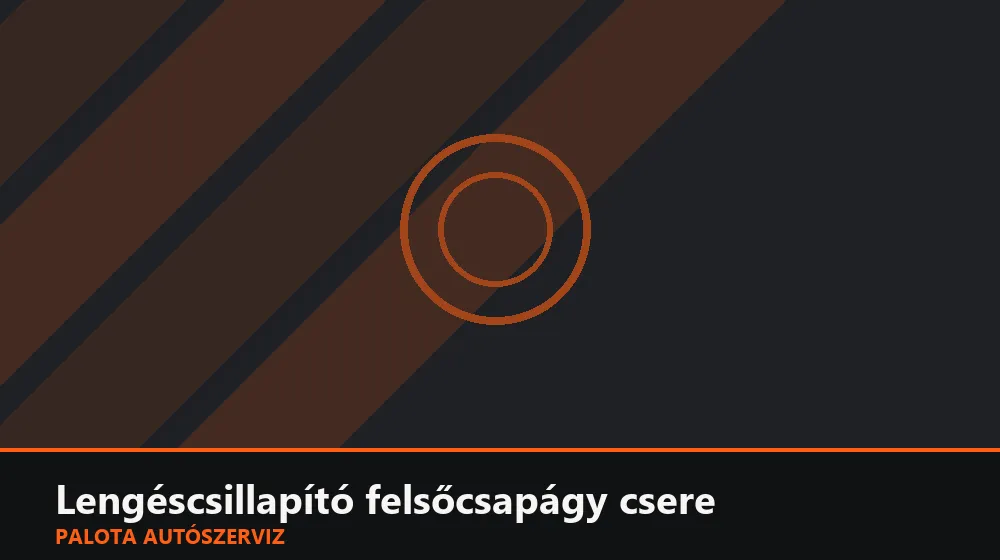 Lengéscsillapító felső (torony)csapágy csere - Palota Autószerviz Budapest