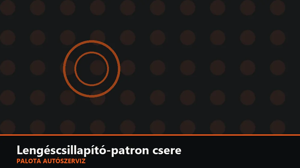 Lengéscsillapító-patron csere - Palota Autószerviz Budapest