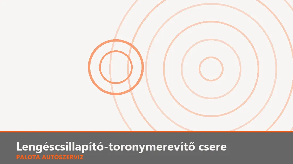 Lengéscsillapító-toronymerevítő csere - Palota Autószerviz Budapest