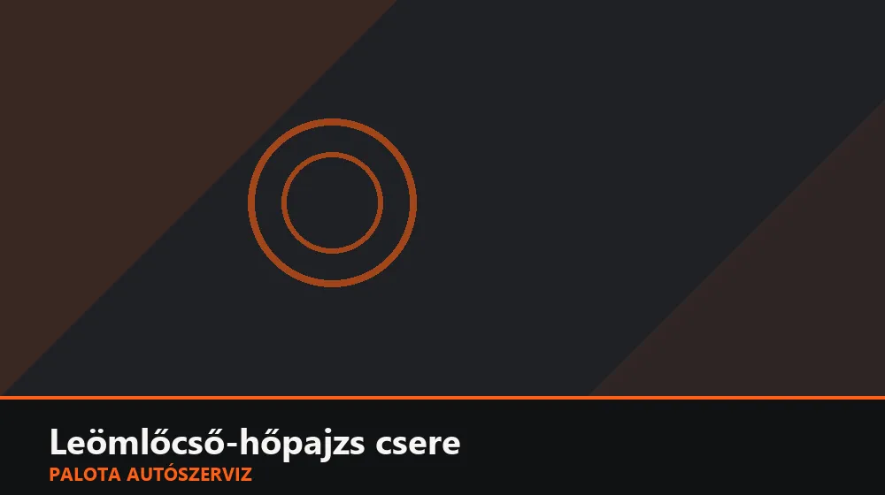 Leömlőcső-hőpajzs csere - Palota Autószerviz Budapest