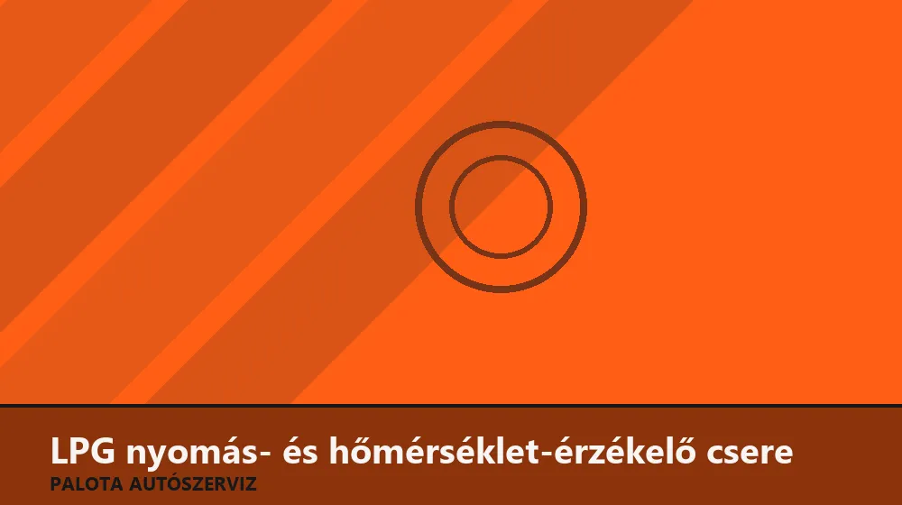 LPG nyomás- és hőmérséklet-érzékelő csere - Palota Autószerviz Budapest