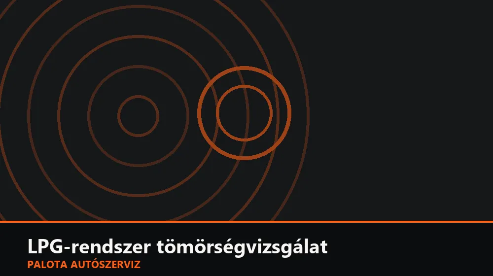 LPG-rendszer tömörségvizsgálat - Palota Autószerviz Budapest