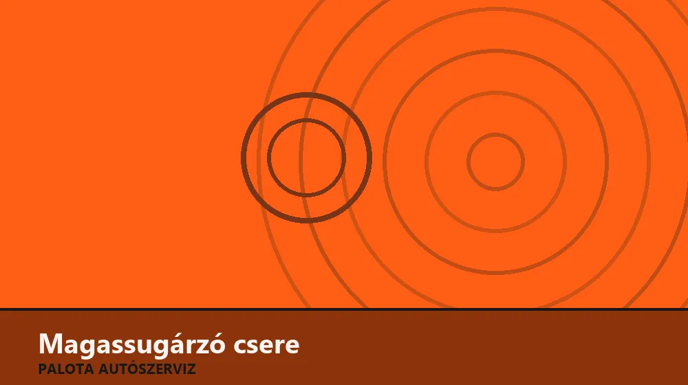 Magassugárzó (tweeter) csere - Palota Autószerviz Budapest