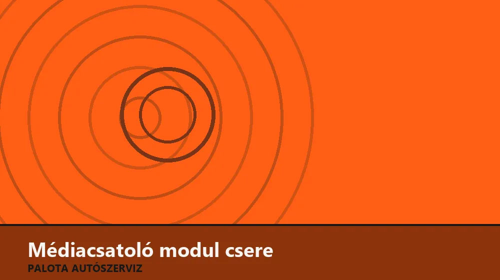 Médiacsatoló (USB/MDI) modul csere - Palota Autószerviz Budapest