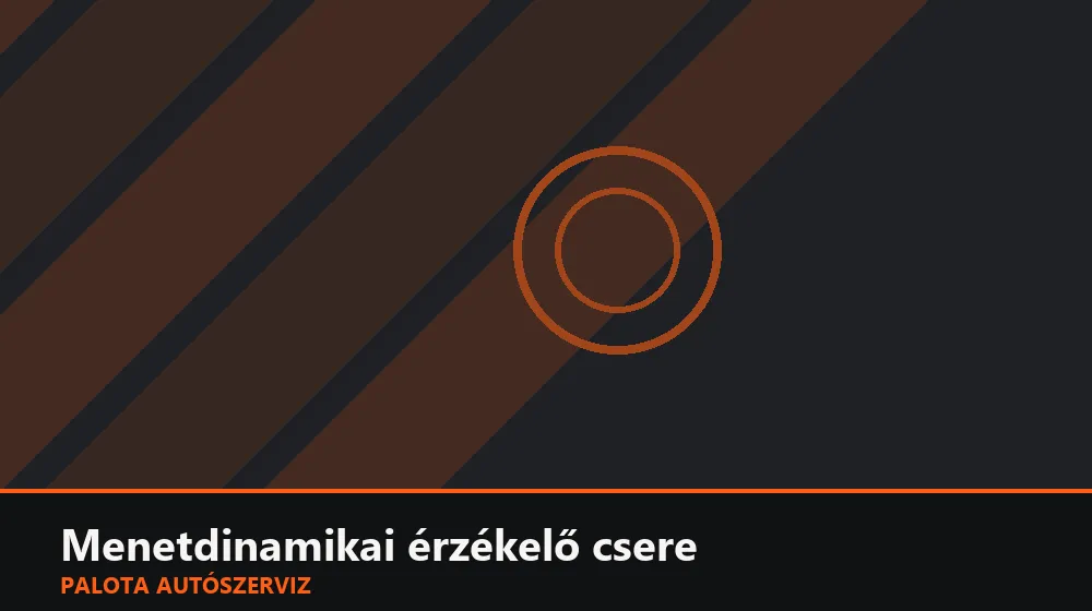 Menetdinamikai érzékelő (kombi) csere - Palota Autószerviz Budapest