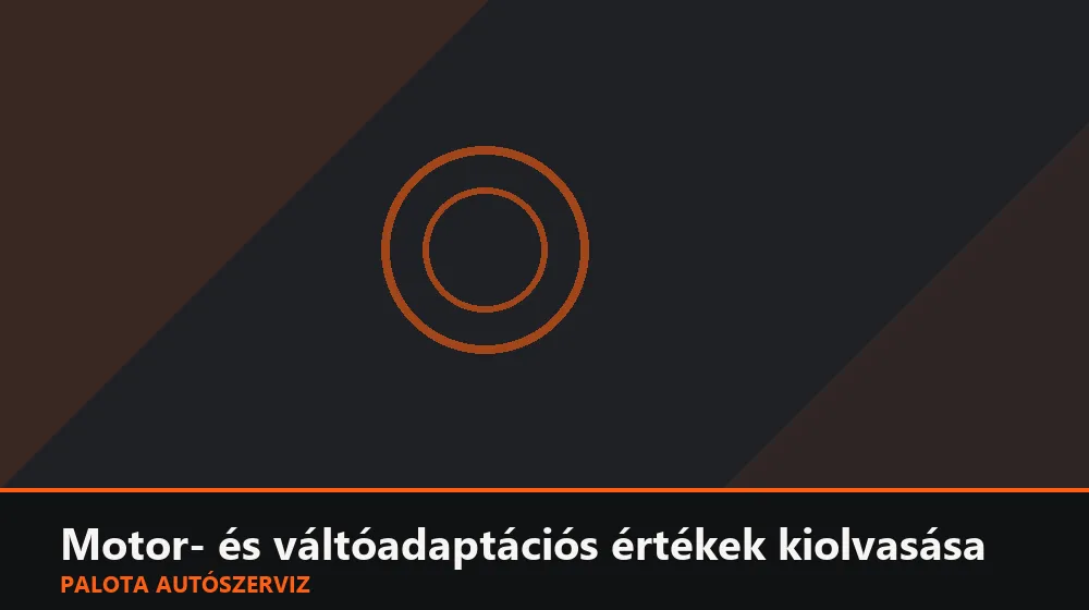 Motor- és váltóadaptációs értékek kiolvasása - Palota Autószerviz Budapest