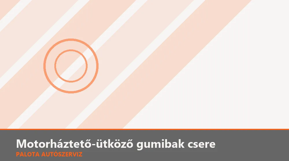 Motorháztető-ütköző gumibak csere - Palota Autószerviz Budapest