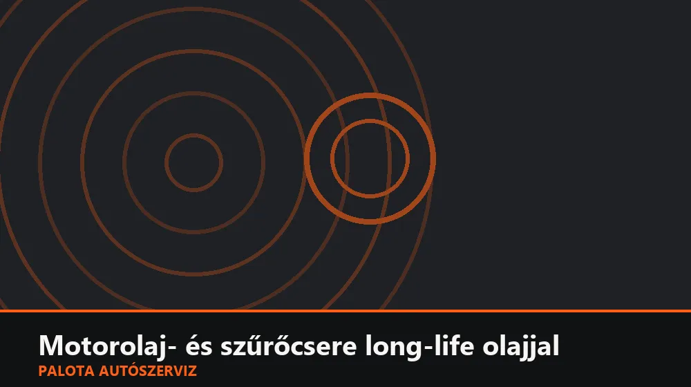 Motorolaj- és szűrőcsere long-life olajjal - Palota Autószerviz Budapest