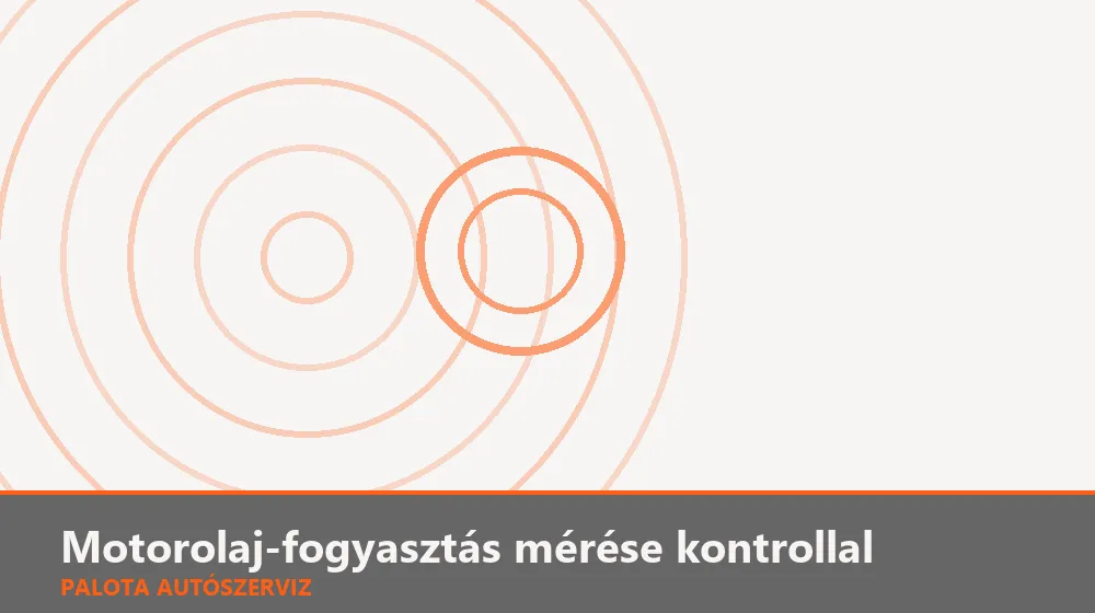Motorolaj-fogyasztás mérése kontrollal - Palota Autószerviz Budapest