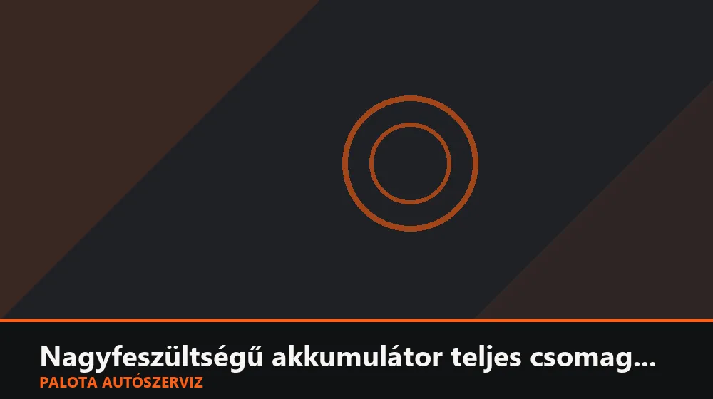 Nagyfeszültségű akkumulátor teljes csomag csere - Palota Autószerviz Budapest