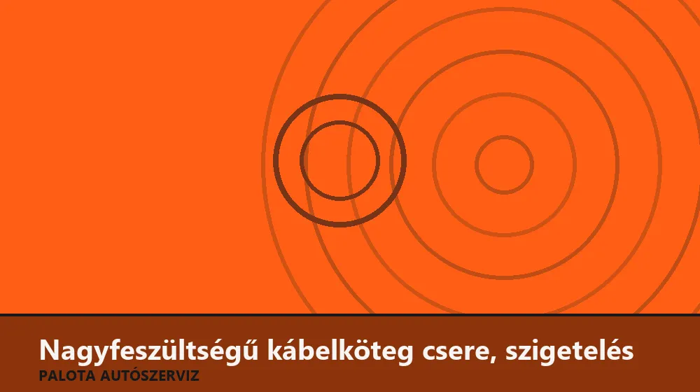 Nagyfeszültségű kábelköteg csere, szigetelés - Palota Autószerviz Budapest