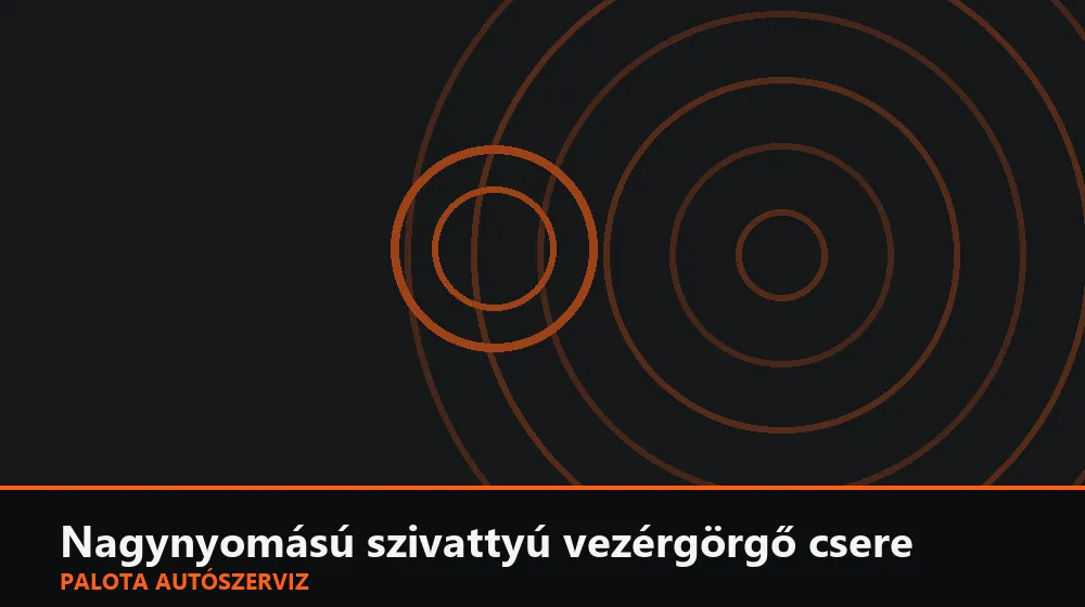 Nagynyomású szivattyú vezérgörgő csere - Palota Autószerviz Budapest