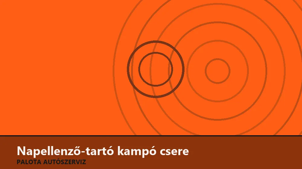 Napellenző-tartó kampó (klipsz) csere - Palota Autószerviz Budapest