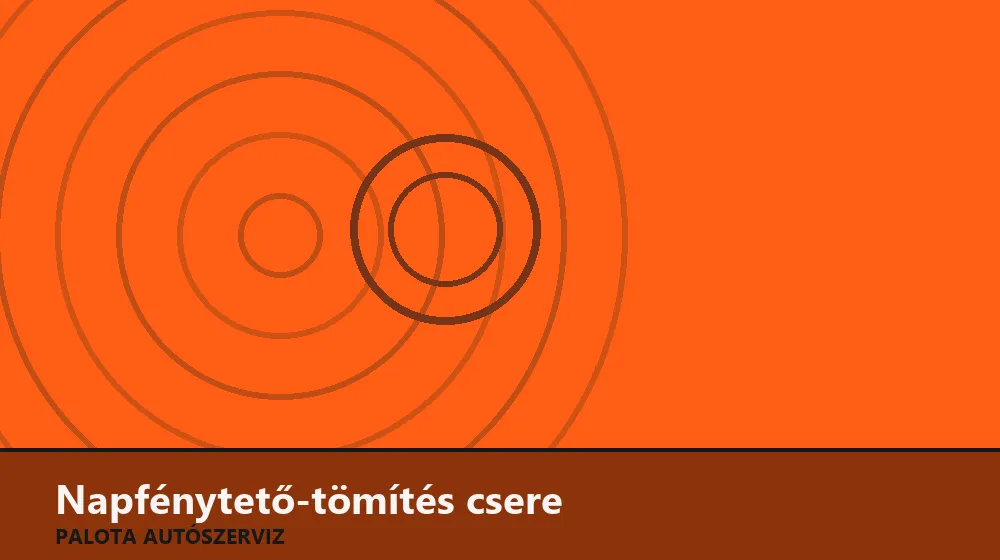 Napfénytető-tömítés csere - Palota Autószerviz Budapest