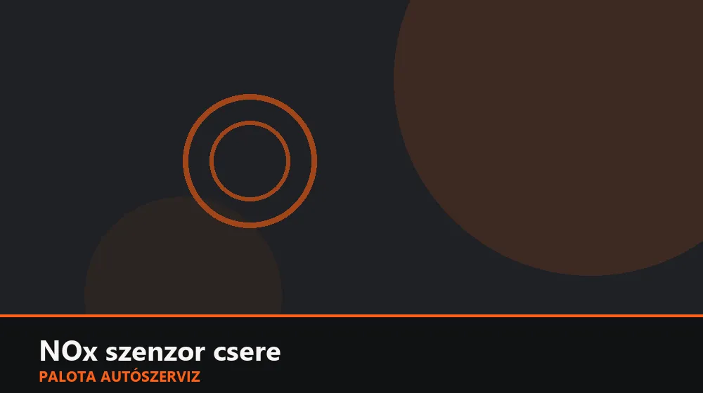NOx szenzor csere - Palota Autószerviz Budapest