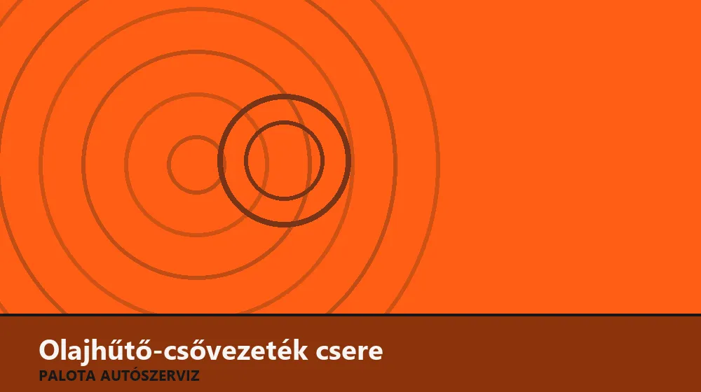 Olajhűtő-csővezeték (motor-hűtő) csere - Palota Autószerviz Budapest