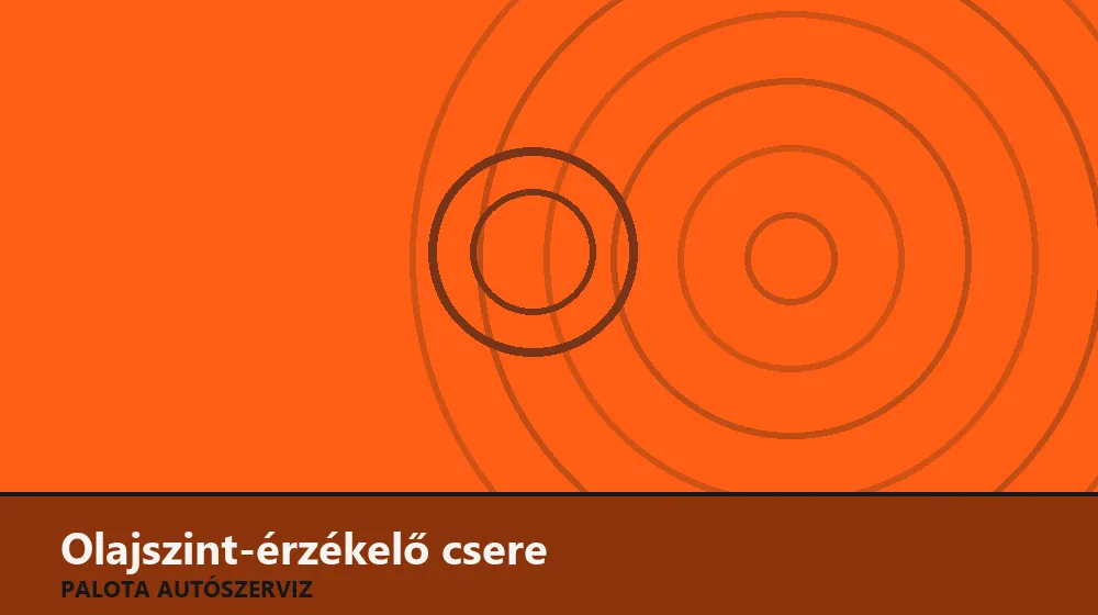 Olajszint-érzékelő (olajteknői) csere - Palota Autószerviz Budapest