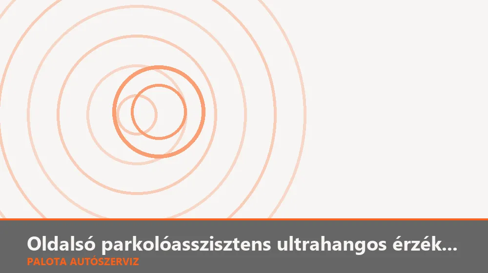 Oldalsó parkolóasszisztens ultrahangos érzékelő csere - Palota Autószerviz Budapest