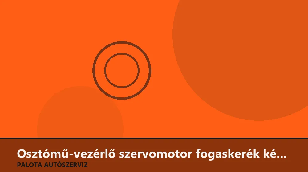 Osztómű-vezérlő szervomotor fogaskerék készlet csere - Palota Autószerviz Budapest