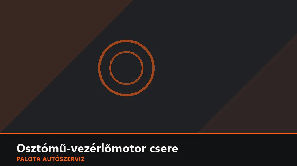Osztómű-vezérlőmotor csere - Palota Autószerviz Budapest