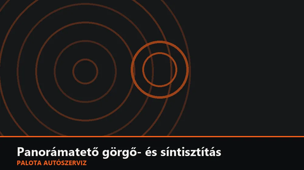 Panorámatető görgő- és síntisztítás - Palota Autószerviz Budapest
